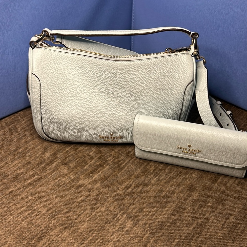 Baby blue cross body